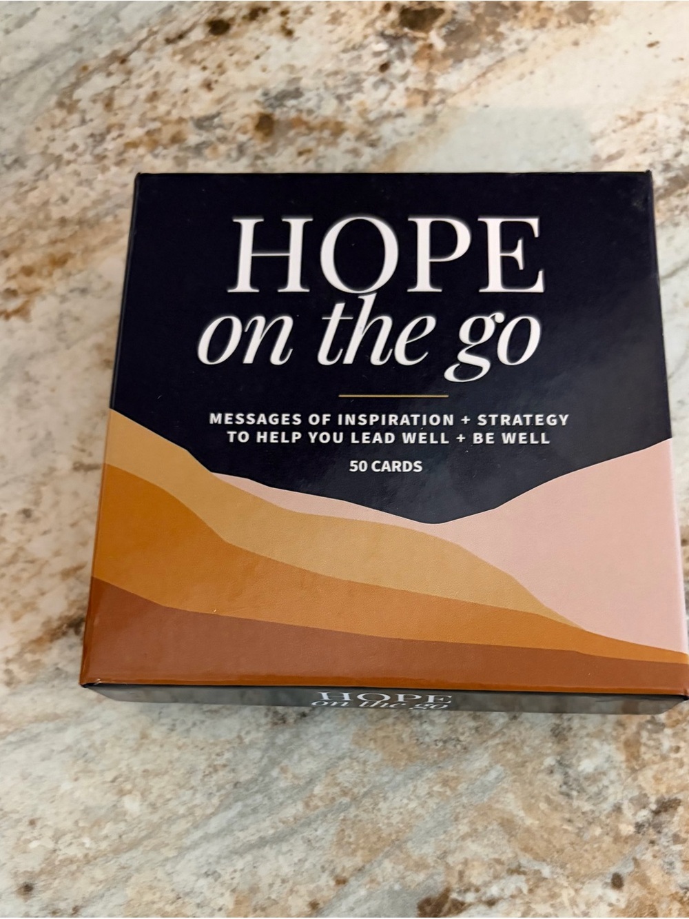 HOPE On The Go Inspirational Card Deck - Black & Earth Tones